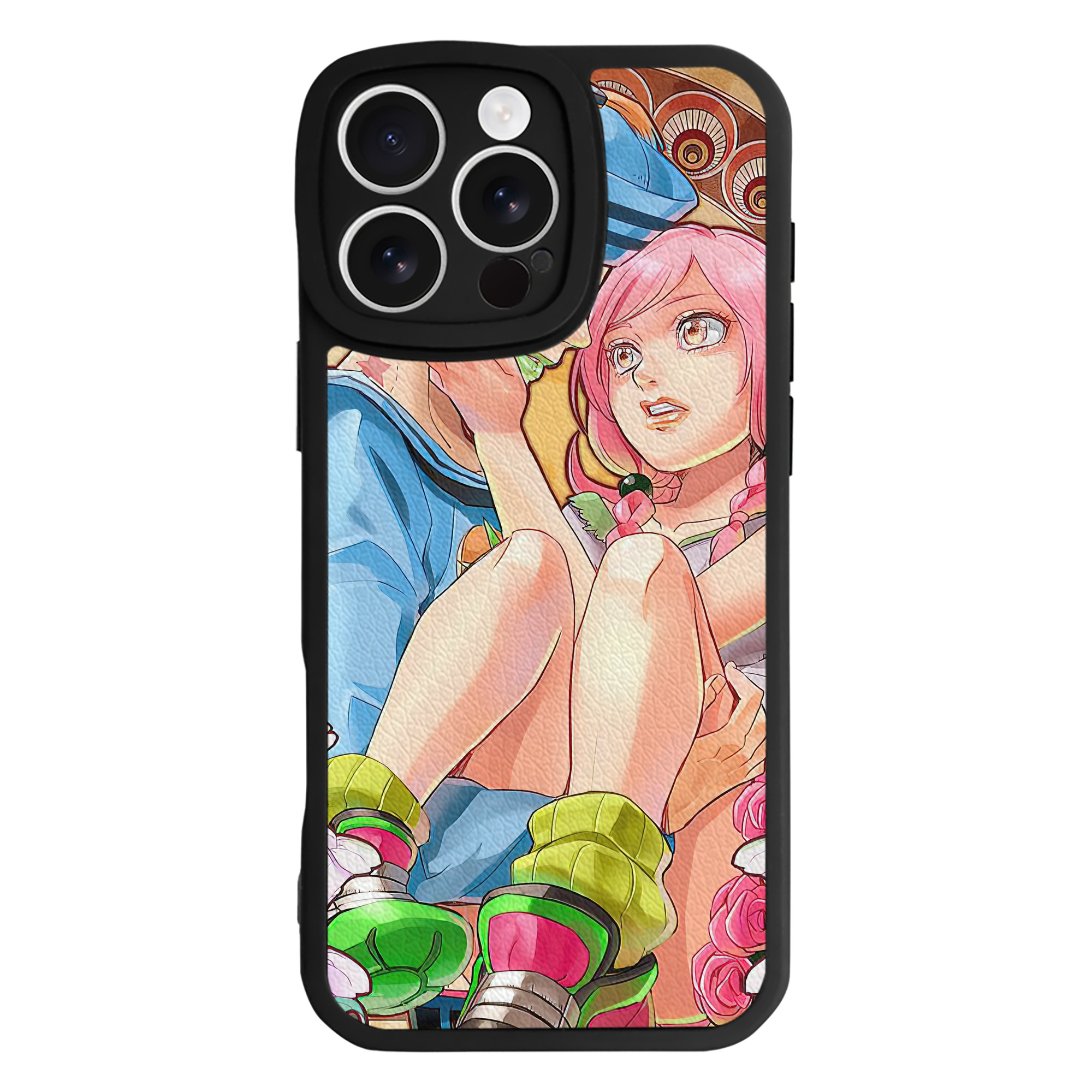 （画像用） ジョジョの奇妙な冒険 JoJo's Bizarre Adventure 【iPhone 16シリーズ対応】シリコンスマホケース（レザー調） 材質：シリコン